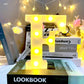 Marquee Alphabet Shaped Led Light - Asthetic Decorations Letter Light for Romantic Gift, Diwali Decoration Item, Night Light Lamp and Wall Lamp