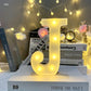 Marquee Alphabet Shaped Led Light - Asthetic Decorations Letter Light for Romantic Gift, Diwali Decoration Item, Night Light Lamp and Wall Lamp