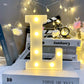 Marquee Alphabet Shaped Led Light - Asthetic Decorations Letter Light for Romantic Gift, Diwali Decoration Item, Night Light Lamp and Wall Lamp
