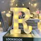 Marquee Alphabet Shaped Led Light - Asthetic Decorations Letter Light for Romantic Gift, Diwali Decoration Item, Night Light Lamp and Wall Lamp