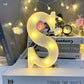 Marquee Alphabet Shaped Led Light - Asthetic Decorations Letter Light for Romantic Gift, Diwali Decoration Item, Night Light Lamp and Wall Lamp