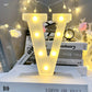 Marquee Alphabet Shaped Led Light - Asthetic Decorations Letter Light for Romantic Gift, Diwali Decoration Item, Night Light Lamp and Wall Lamp