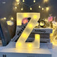 Marquee Alphabet Shaped Led Light - Asthetic Decorations Letter Light for Romantic Gift, Diwali Decoration Item, Night Light Lamp and Wall Lamp
