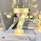 Marquee Alphabet Shaped Led Light - Asthetic Decorations Letter Light for Romantic Gift, Diwali Decoration Item, Night Light Lamp and Wall Lamp