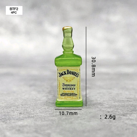 Miniature Model Whiskey Bottle 4 PC's