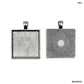 Square Shape Bezel Pendant 6  Pc's