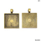 Square Shape Bezel Pendant 6  Pc's