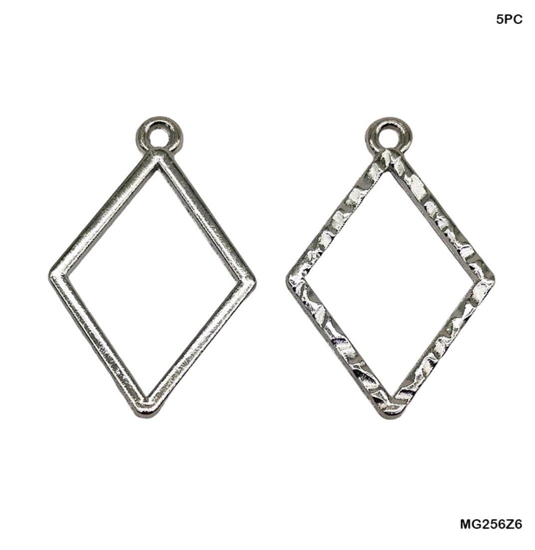 Bezels Single Shape Set Silver - 5 Pcs