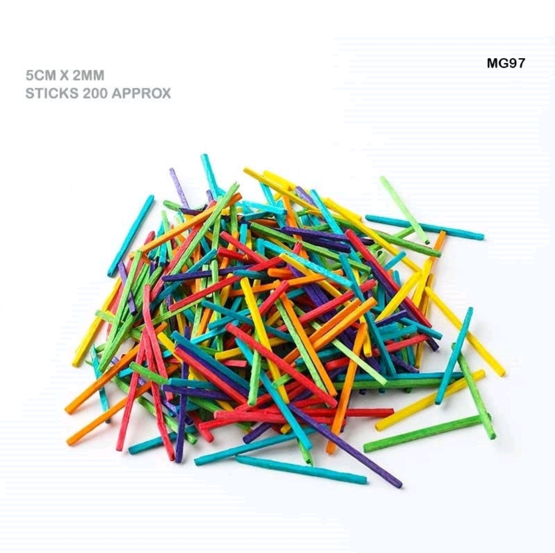 Wooden Match Stick Coloured