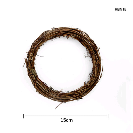 Handmade Vine Wreath Rings 15 cm - Brown