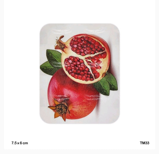 3D Printed Fridge Magnet Pomegranate
