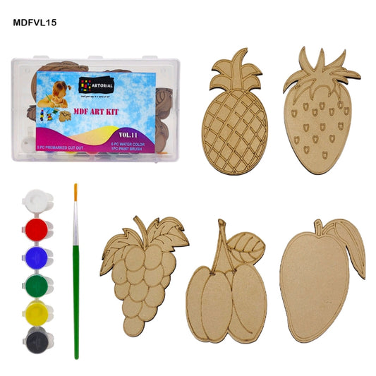 DIY Wooden Mdf Painting Craft Kit for Kids Ideal for Home Schooling Activity D15