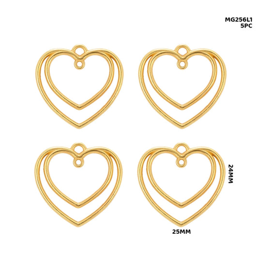Heart Pendant 5 PC's