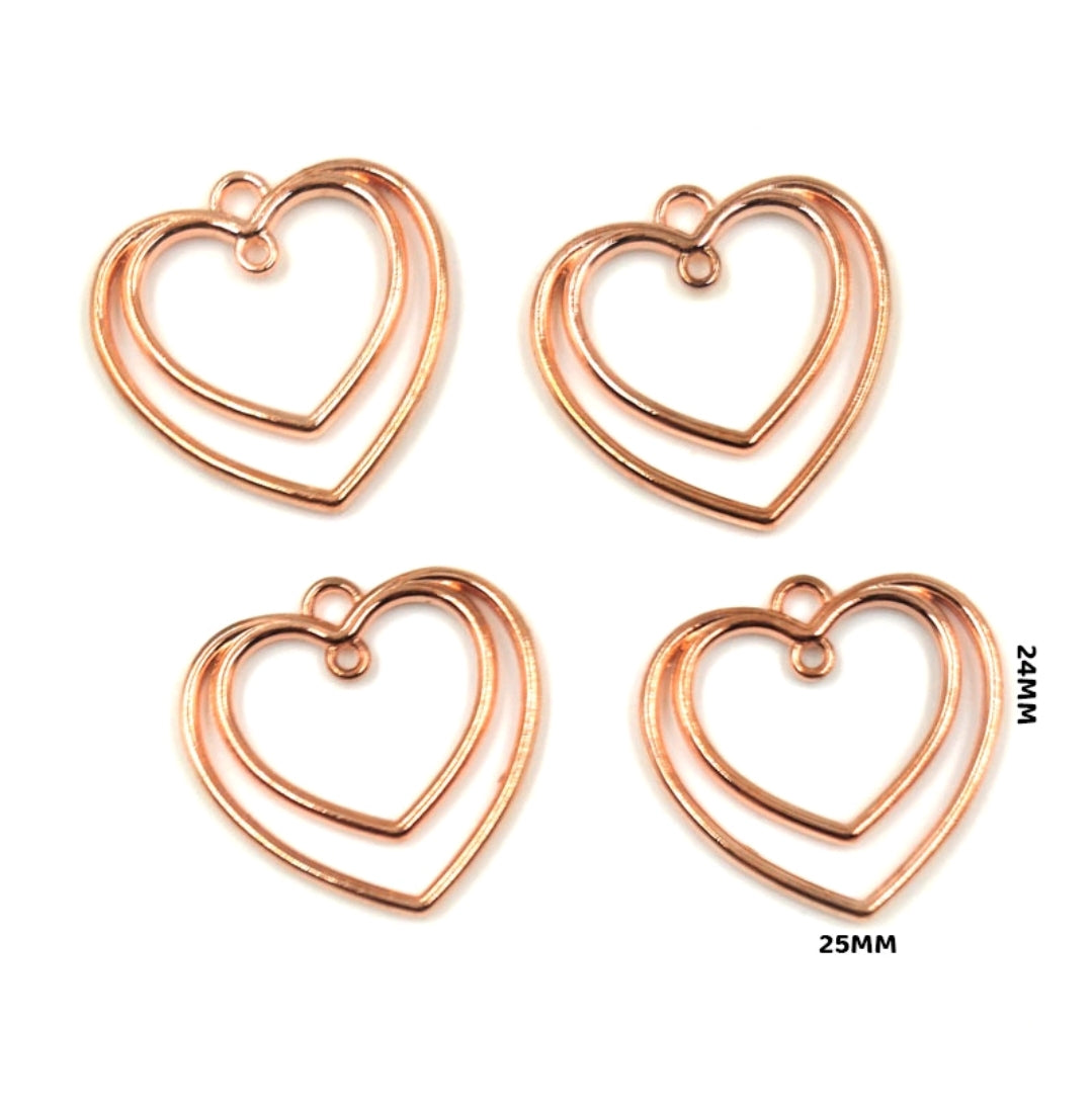 Heart Pendant 5 PC's