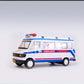 Centy Toys Ambulance White with Openable Tail gate Detachable Stretcher Saline Stand Oxygen Cylinder Pull Back Action