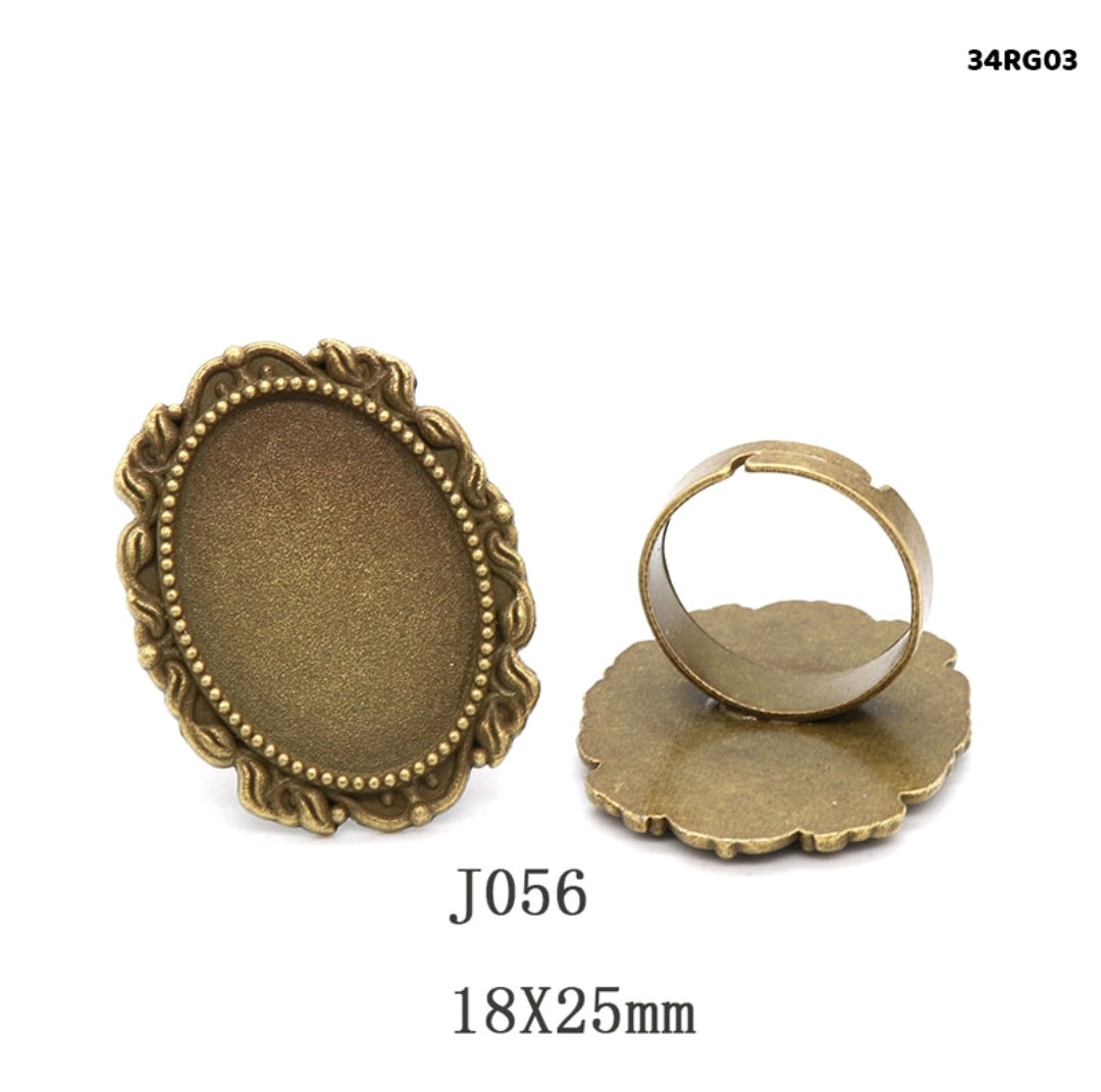Vintage Adjustable Ring 2 Pc's