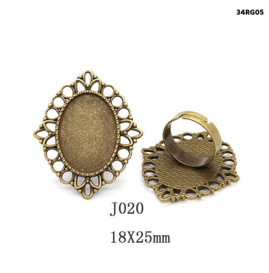 Vintage Adjustable Ring 2 Pc's