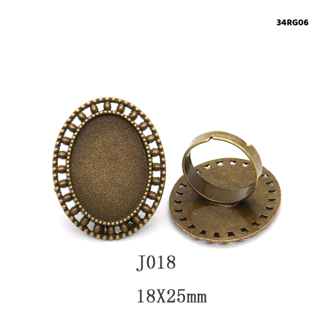 Vintage Adjustable Ring 2 Pc's