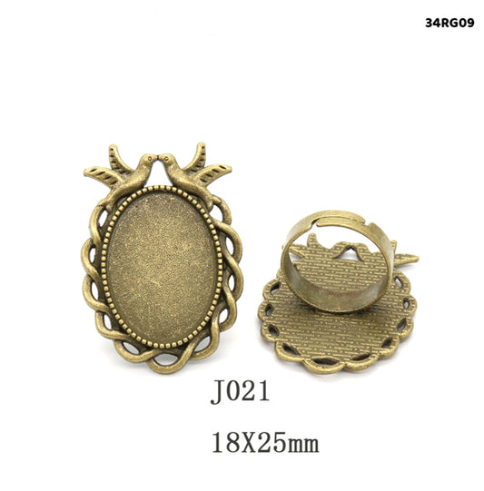 Vintage Adjustable Ring 2 Pc's