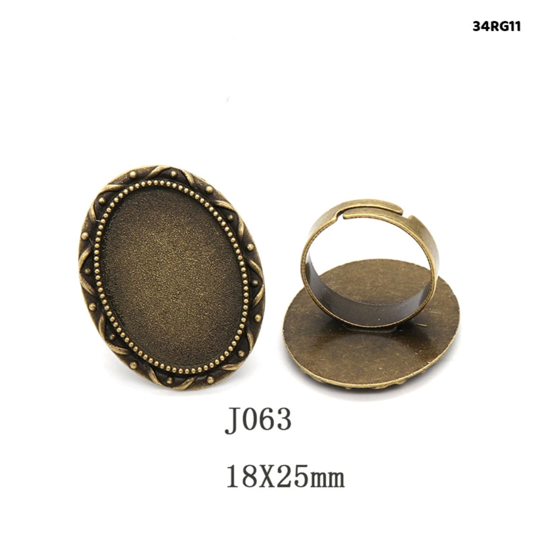 Vintage Adjustable Ring 2 Pc's