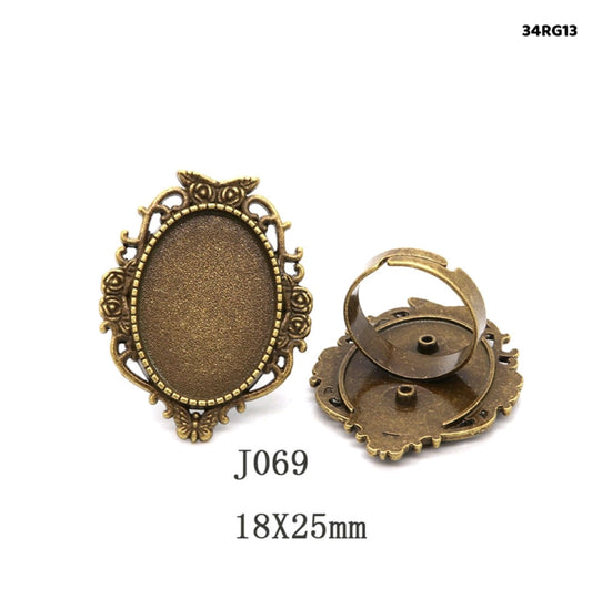 Vintage Adjustable Ring 2 Pc's