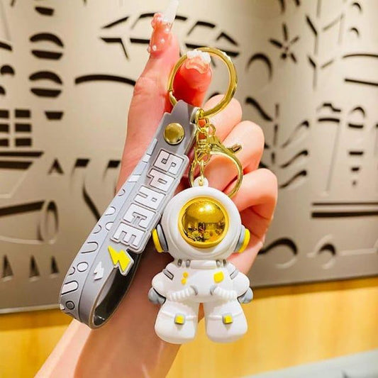 Space Astronaut Cartoon 3D Silicone High -Quality PVC Material Keychain