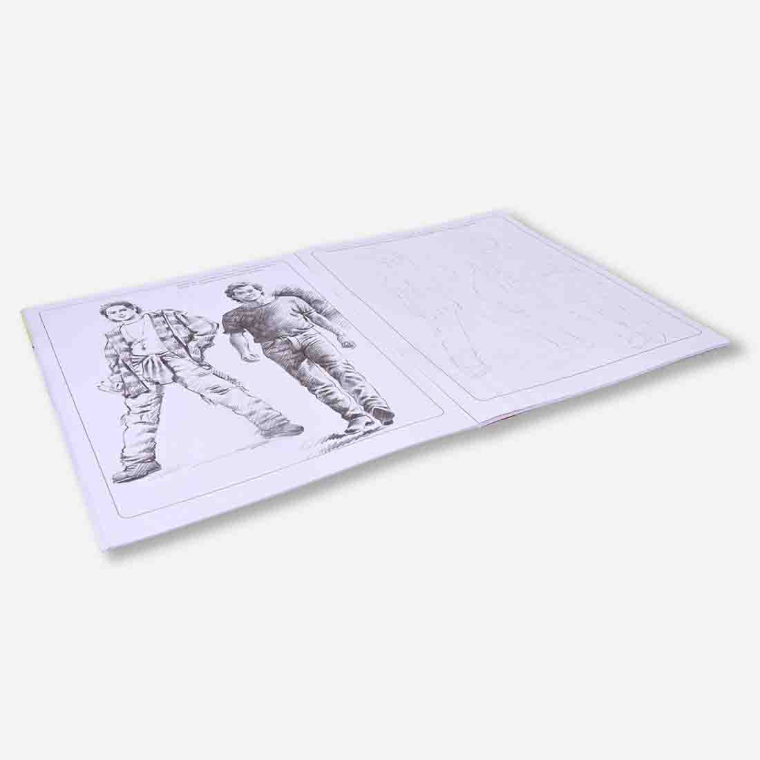 Navneet Learn Pencil Shading Sketching 1 and 2 – For Elementary Art Prep – How to draw sketches - Pack of 2 Books