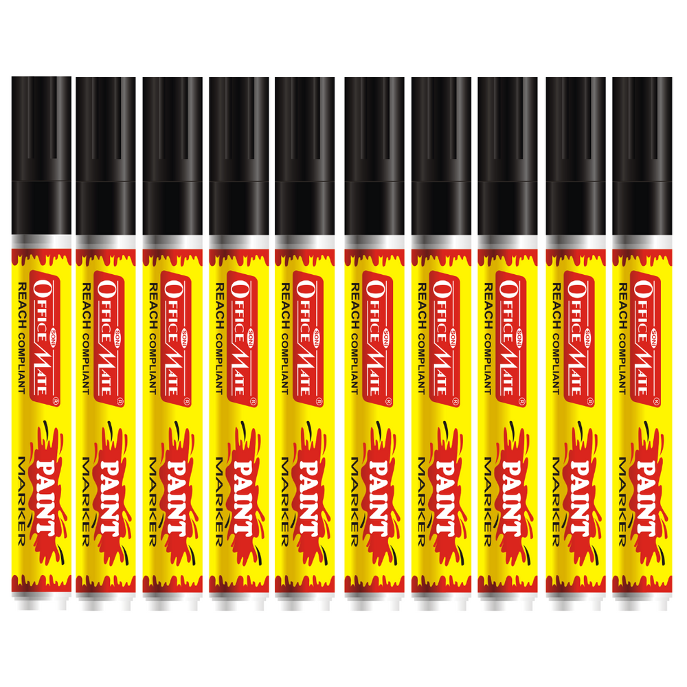 Soni Officemate Paint Markers - Black
