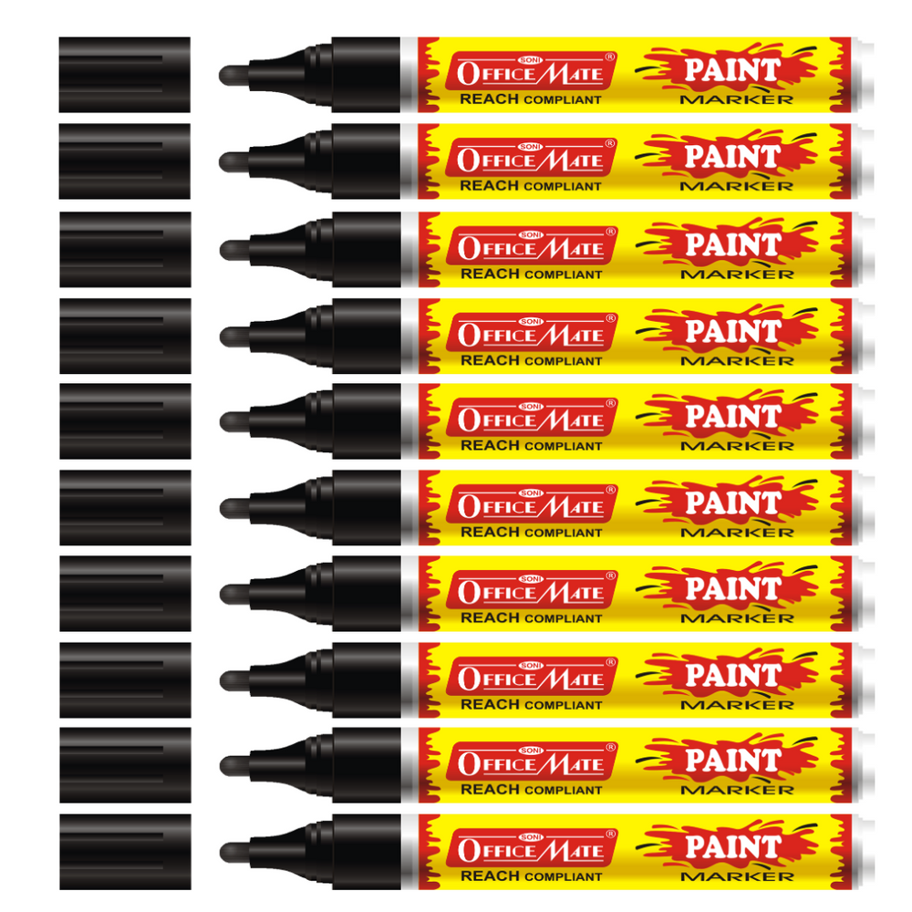 Soni Officemate Paint Markers - Black