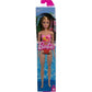 Barbie Beach Doll With Blond Hair Wearing Pink Palm Tree-Print Swimsuit
