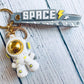 Space Astronaut Cartoon 3D Silicone High -Quality PVC Material Keychain