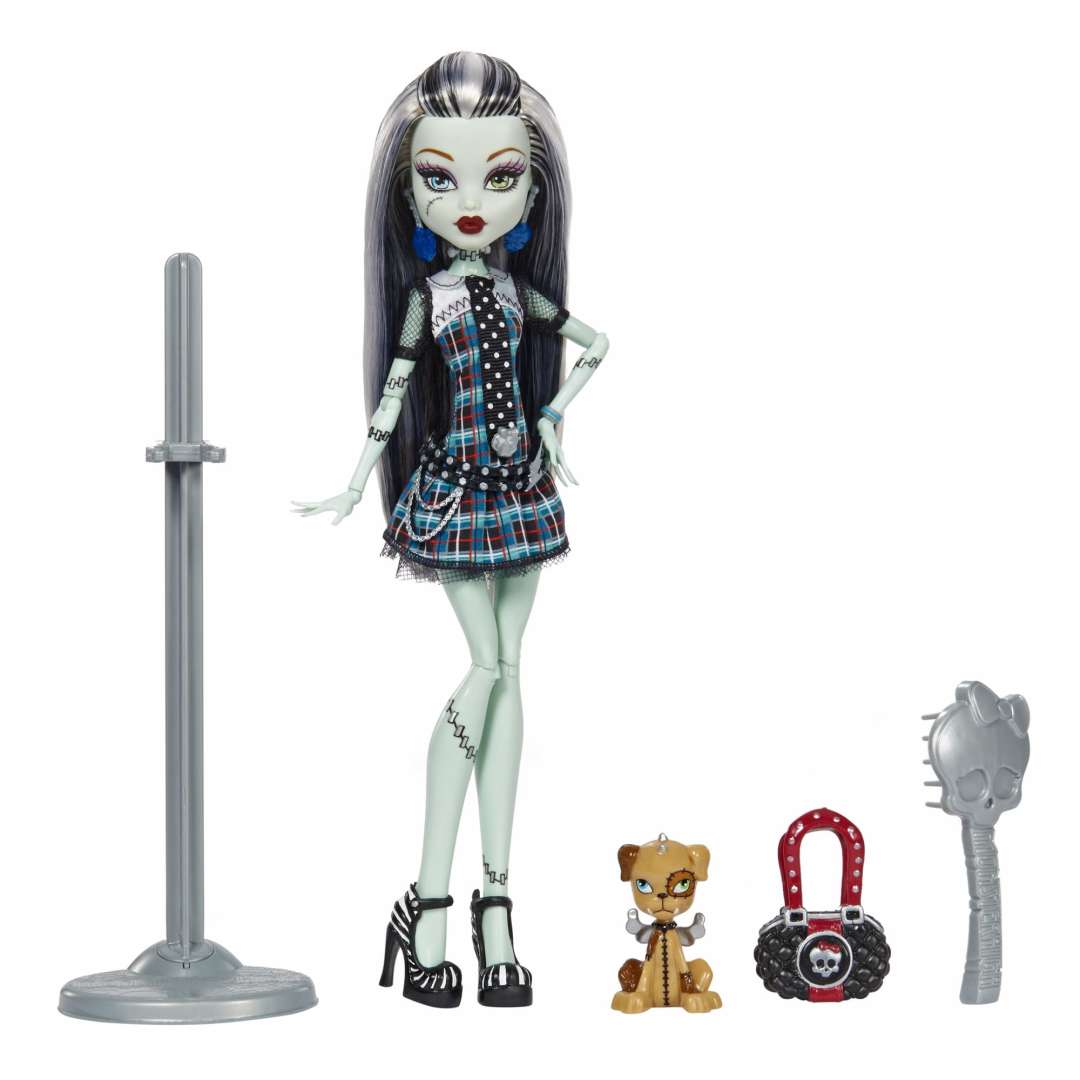 Monster High Frankie Stein Reproduction Doll With Doll Stand & Accessories HGC31