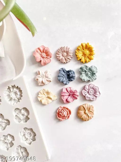 Silicone Mould 11 Cavity Flower Fondant