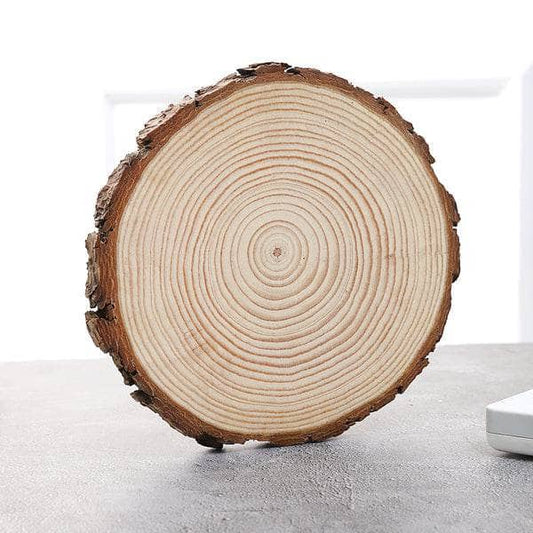 Natural Wooden Slice Round 7-8x1cm
