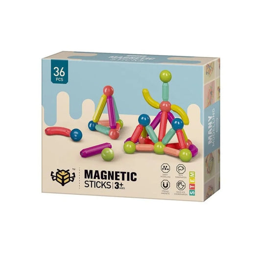 Magnetic Building Sticks and Balls Set - 36 Pc's