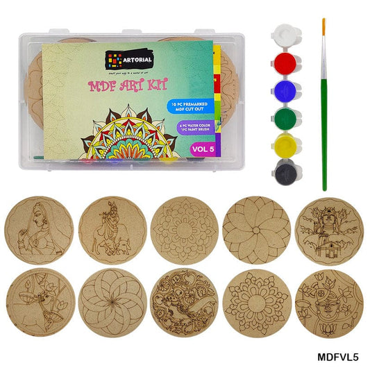 DIY Wooden Mdf Painting Craft Kit for Kids Ideal for Home Schooling Activity D5