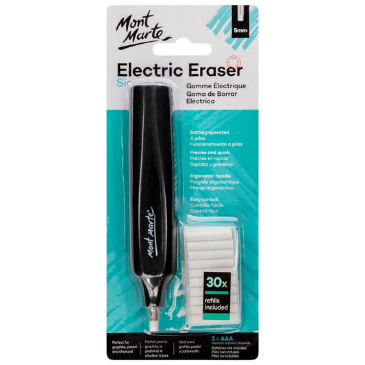 Mont Marte Electric Eraser Signature Includes 30 Eraser Refills
