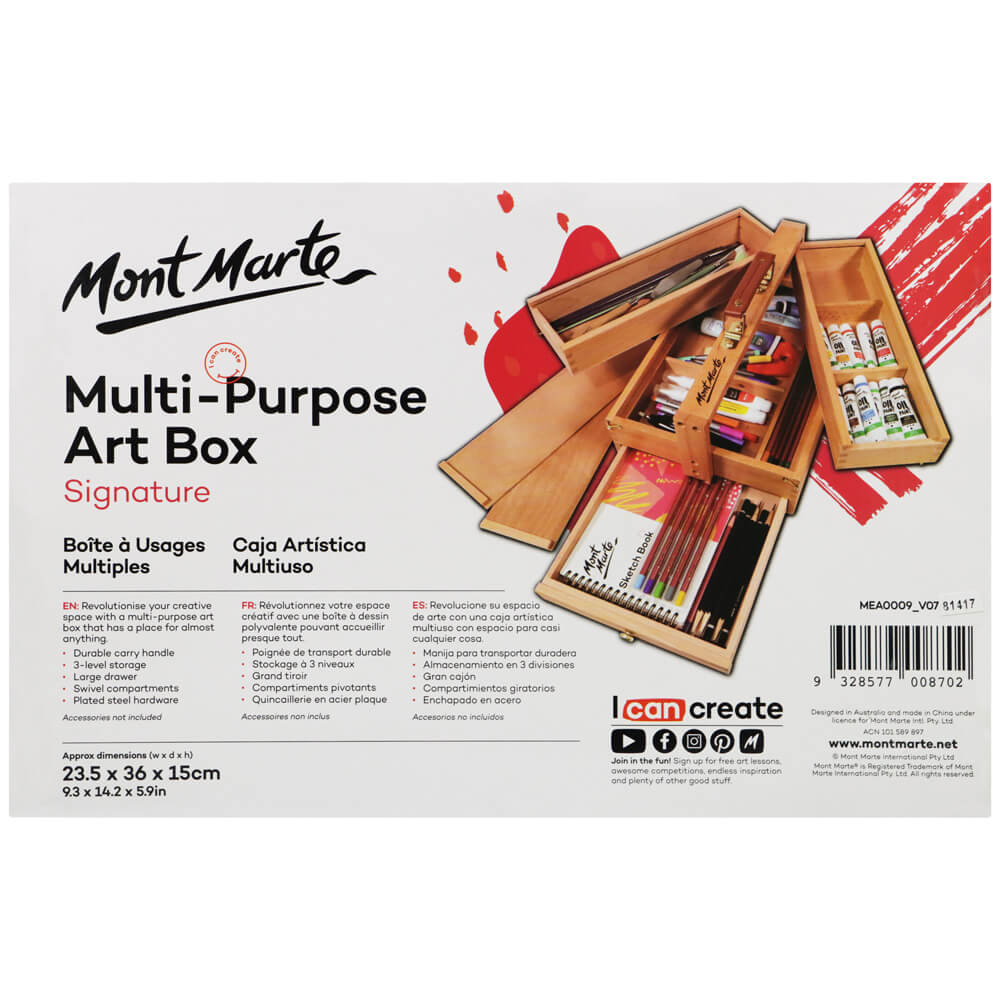 Mont Marte Multi-Purpose Art Box Signature