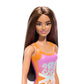 Barbie Beach Barbie Doll With Light Brown Hair Wearing Tropical Pink And Orange Swimsuit