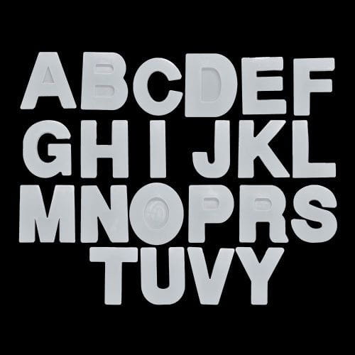 Silicone Mould 4 Inch Alphabet 22 Pc's Set