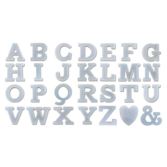 Silicone Mould 5.5 Inch Alphabet Monogram