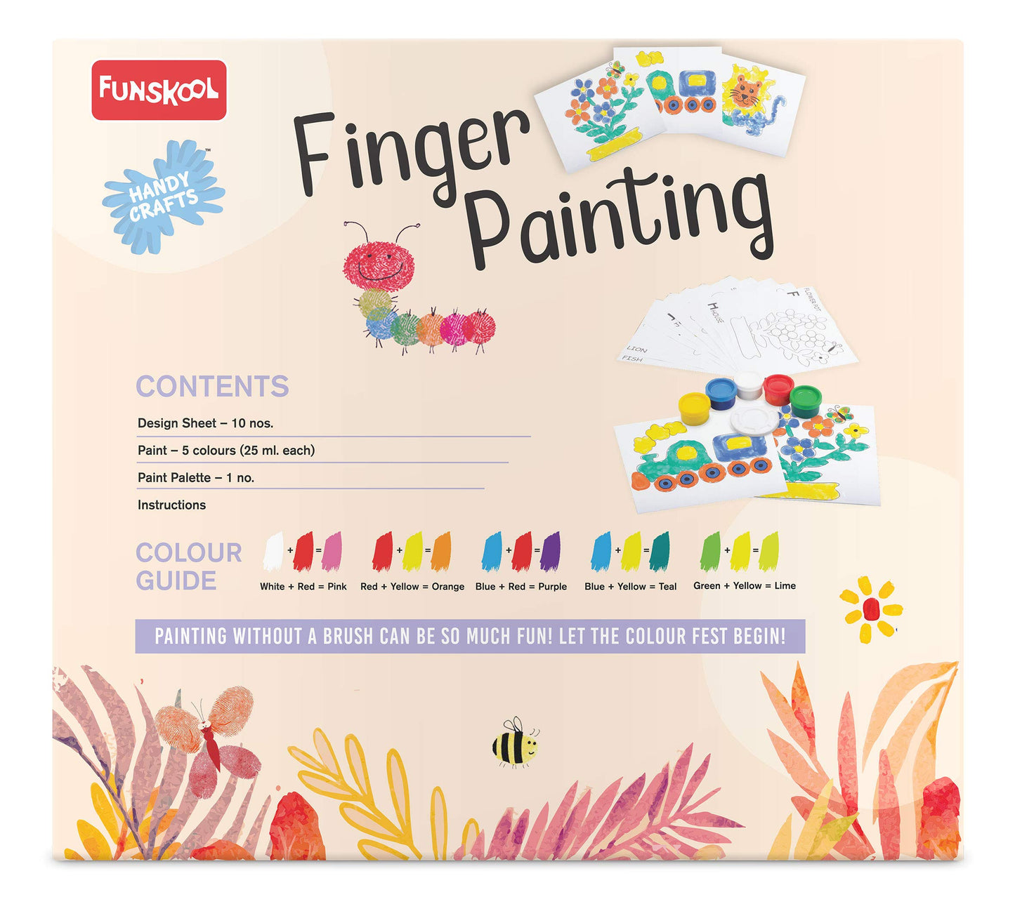 Handycrafts Funskool Finger Painting DIY Kit