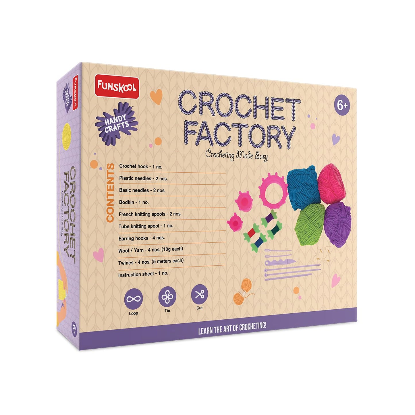 Handycrafts Funskool Crochet Factory DIY Kit