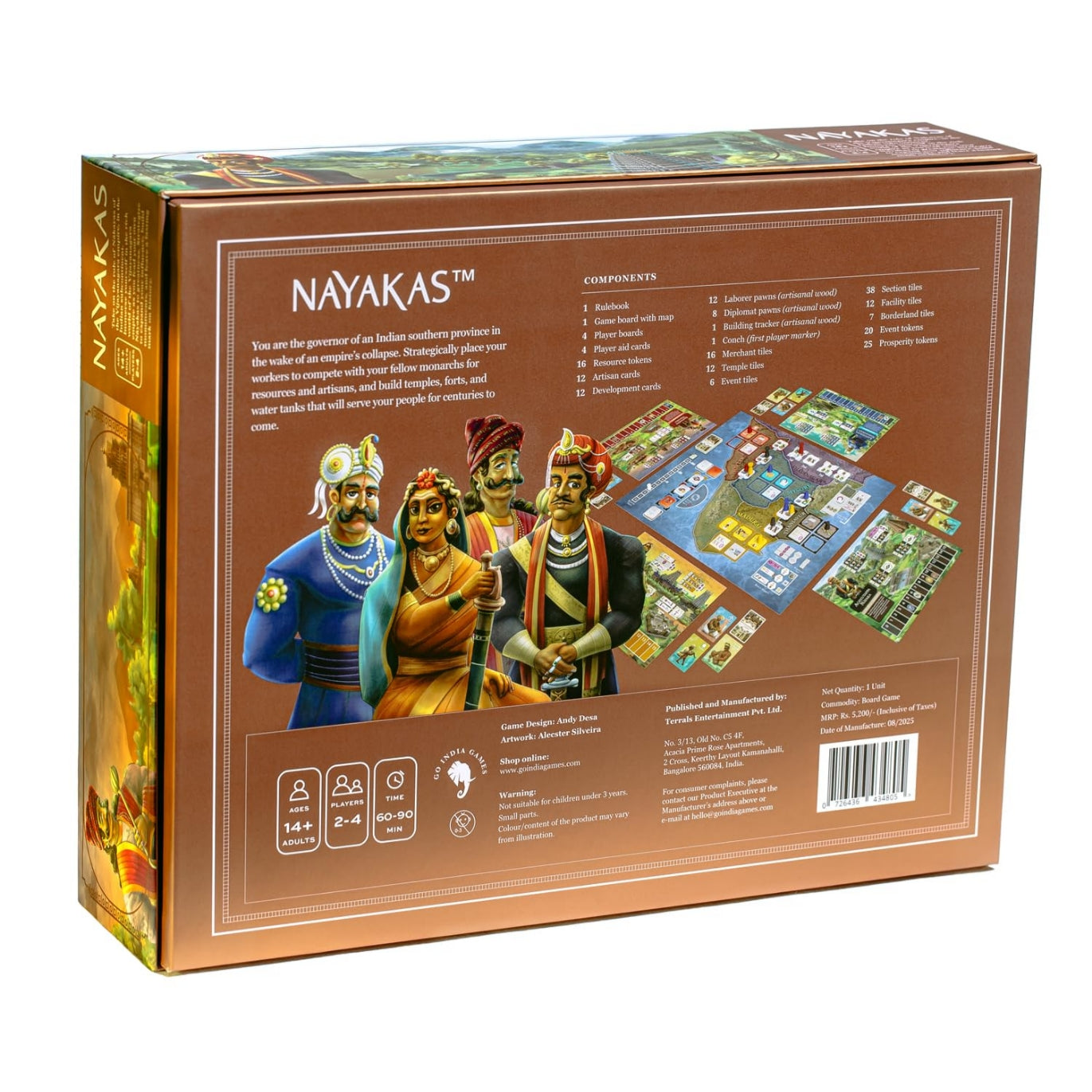 Nayakas Strategy Board Game