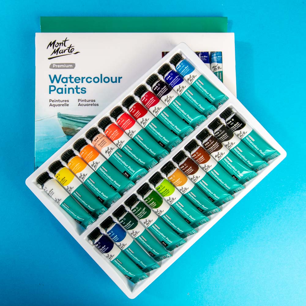 Mont Marte Watercolour Paints Premium 24pc x 8ml