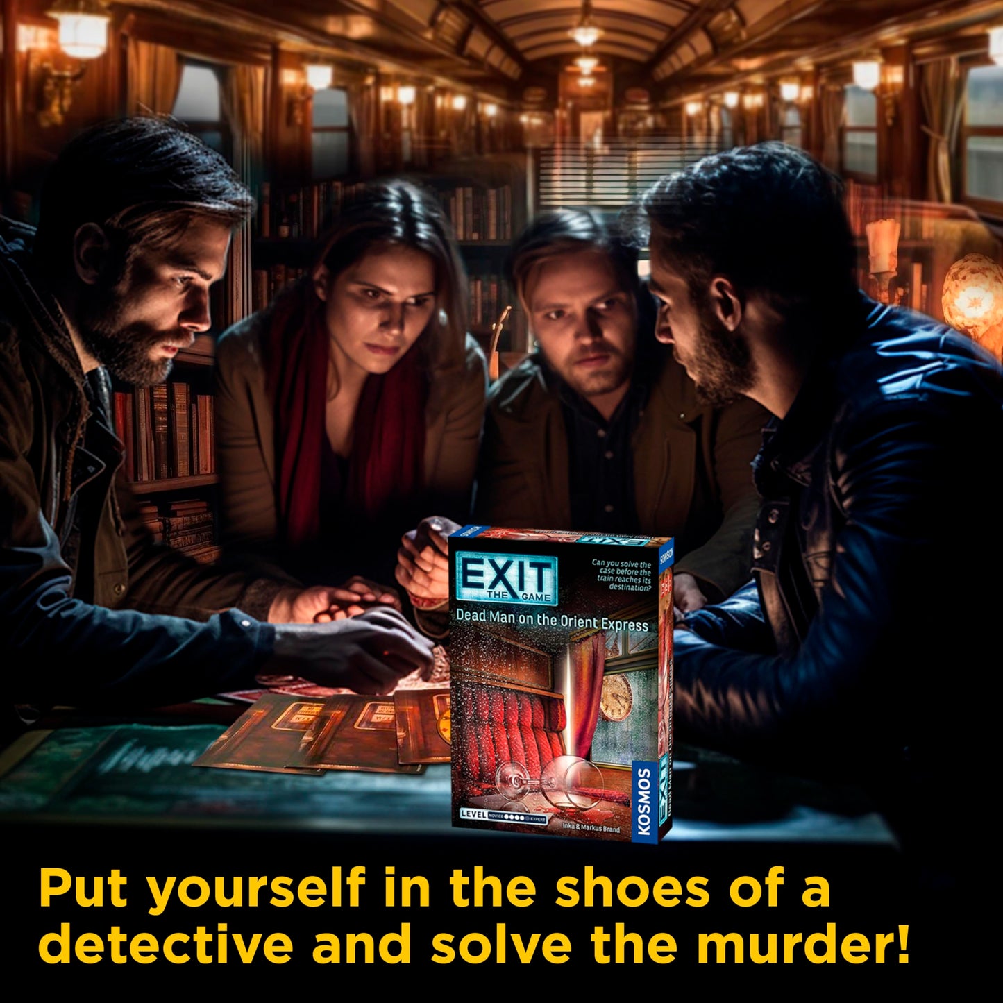 Thames & Kosmos The Exit Game Dead Man on The Orient Express Card Based Family Escape Room Game