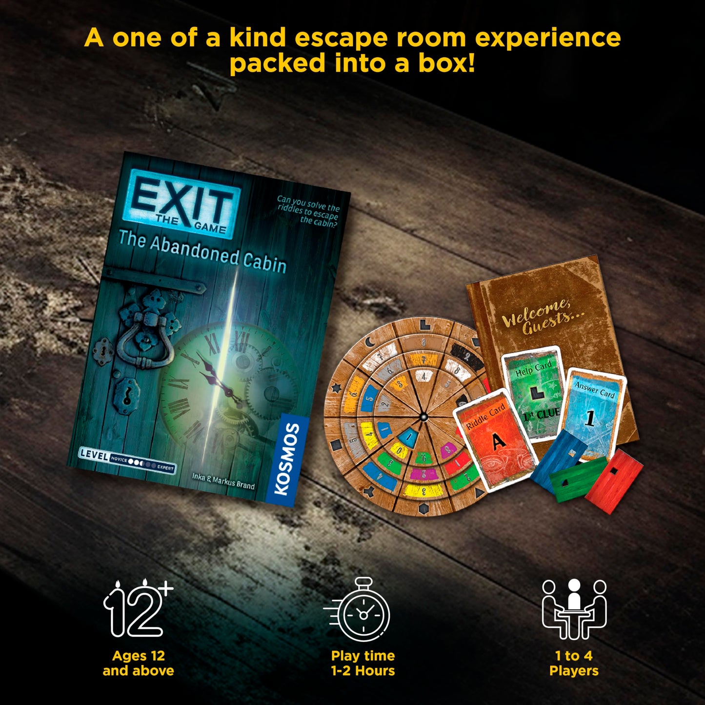 Thames & Kosmos Exit The Abandoned Cabin Card Based Family Escape Room Game