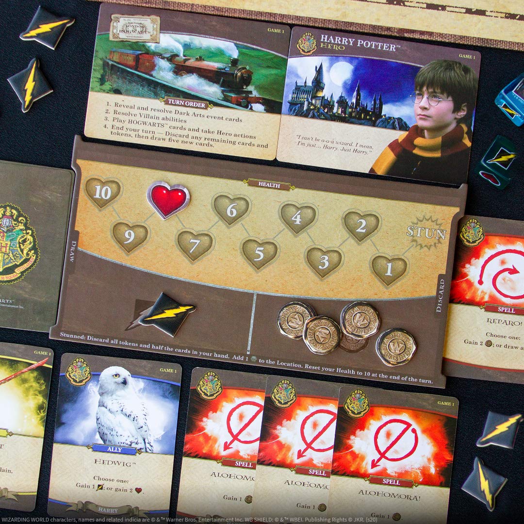USAopoly Harry Potter Hogwarts Battle Cooperative Deck Building Card Game