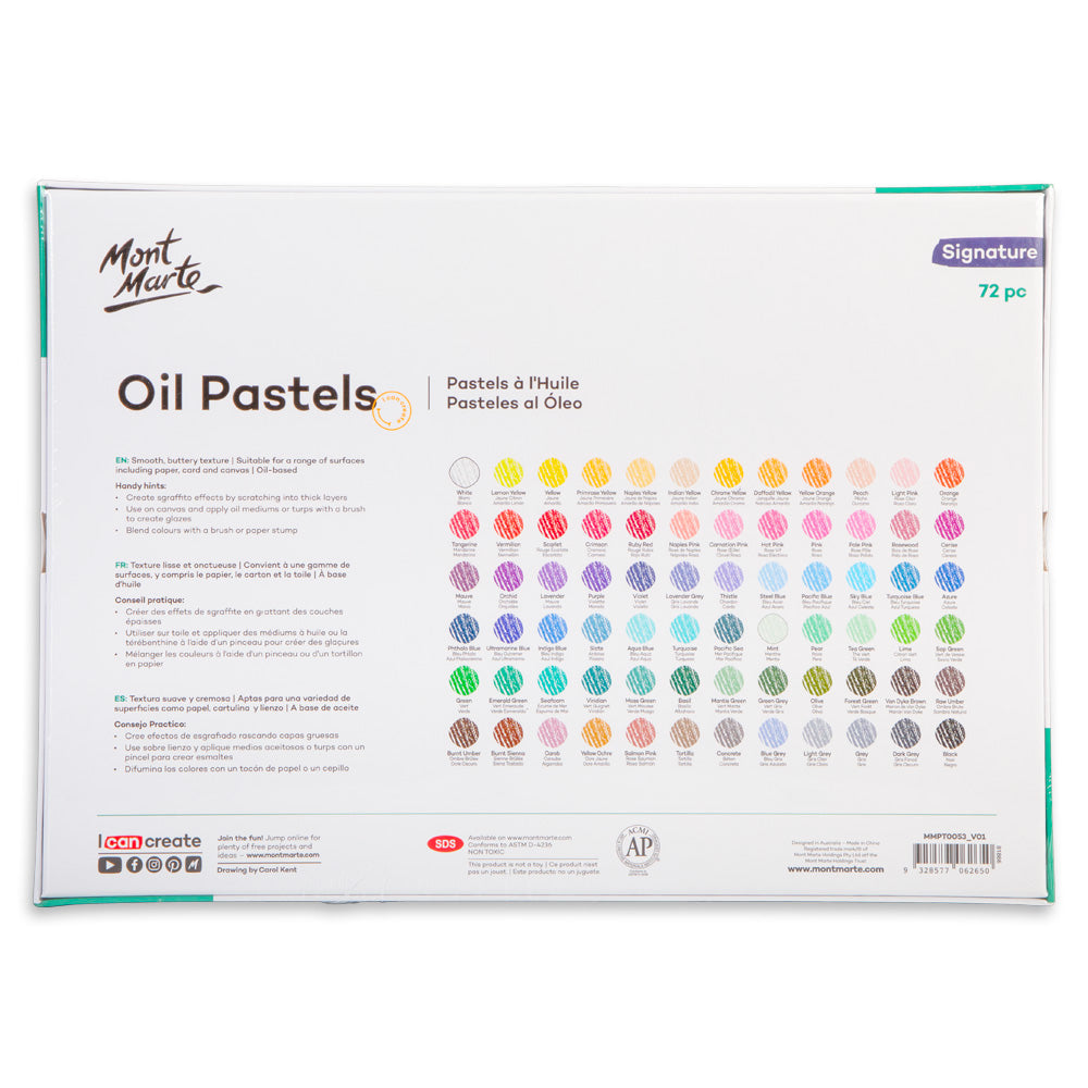 Mont Marte Oil Pastels Signature 72pc