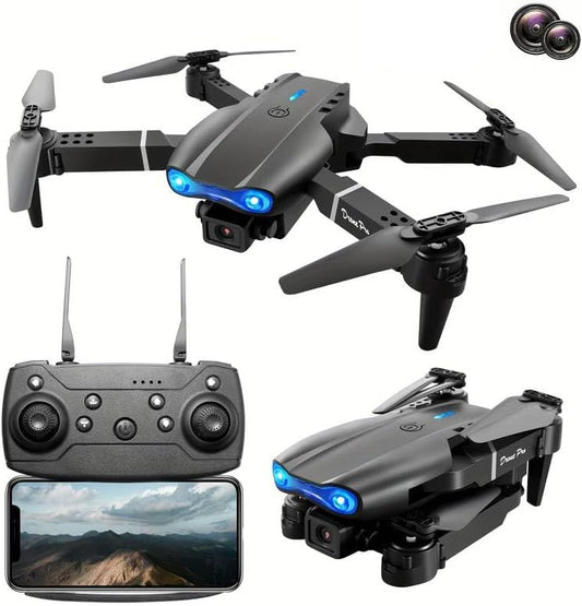 K3 & E99 Drone with 4K Camera, WiFi FPV 1080P HD Dual Foldable RC Quadcopter Altitude Hold, Headless Mode, Visual Positioning